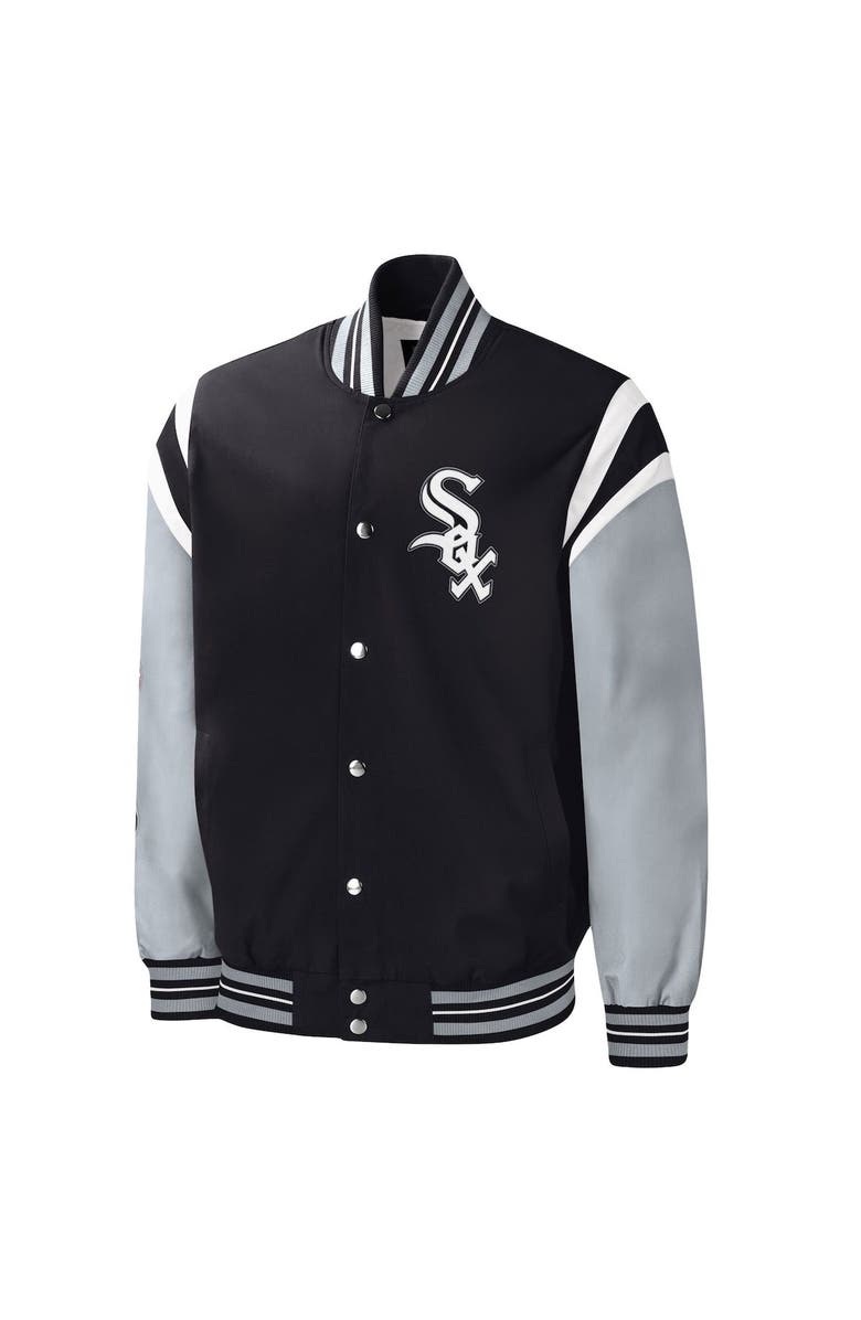 G-III SPORTS BY CARL BANKS Men's G-III Sports by Carl Banks Black Chicago White Sox Title Holder Full-Snap Varsity Jacket, Alternate, color, 