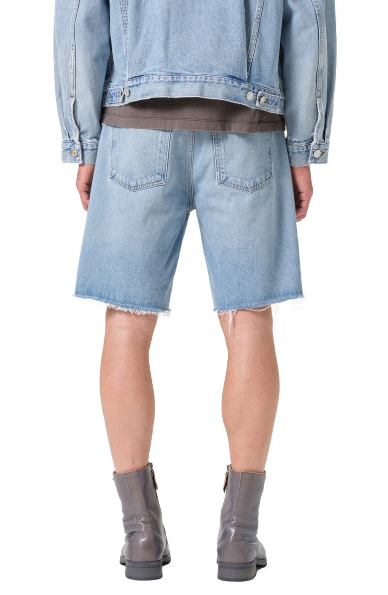 AGOLDE Anson Raw Hem Denim Shorts, Alternate, color, Force