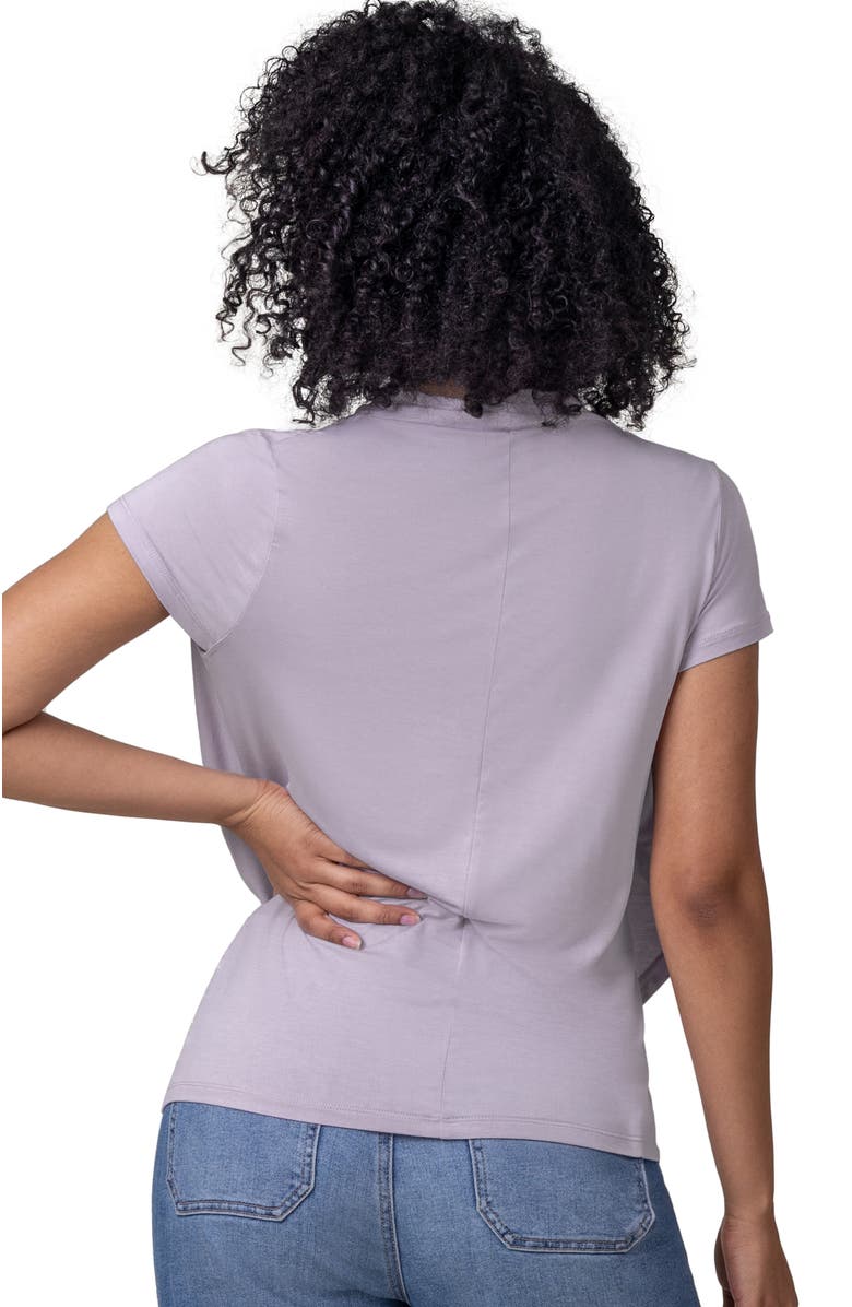 Kindred Bravely Draped Nursing Top, Alternate, color, Lavender Mist