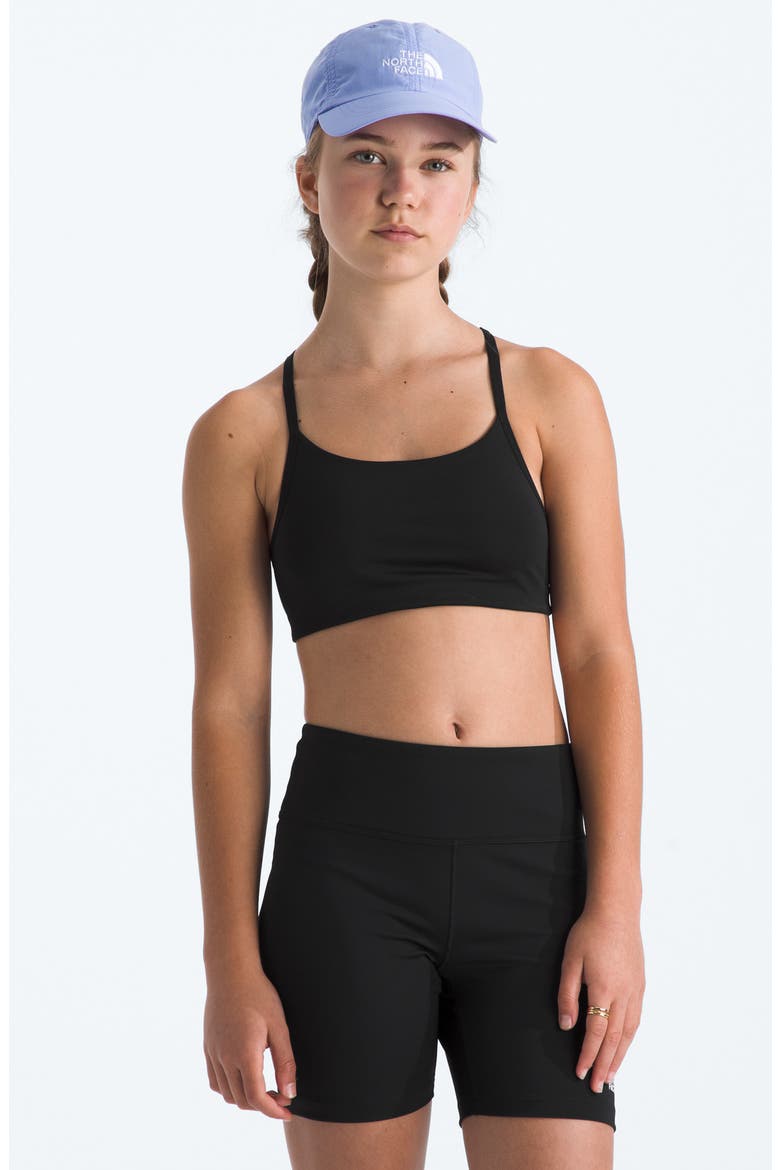 Kids' Flex Sports Bra, Main, color, TNF BLACK