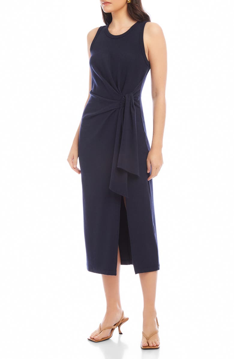 FIFTEEN TWENTY Maddie Side Knot Midi Dress, Alternate, color, 