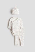 H&M 3-piece Printed Cotton Set