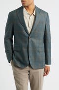 Jack Victor McAllen Green Plaid Soft Constructed Wool & Silk Sport Coat