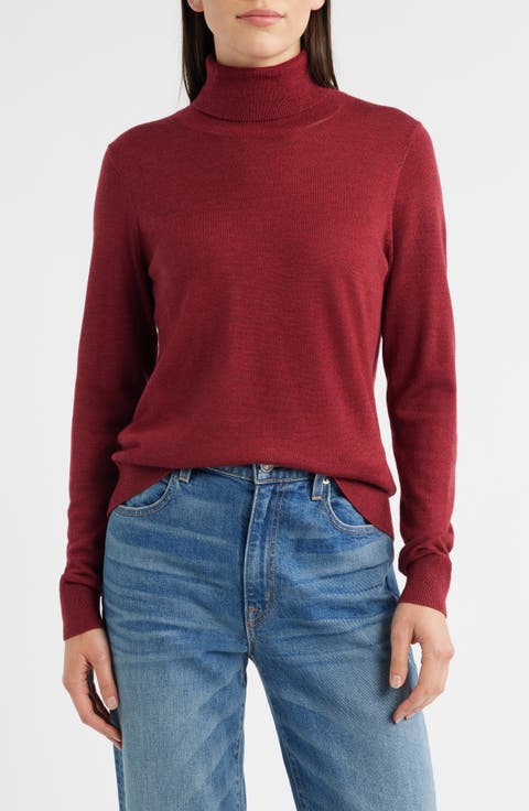 Merino Wool Turtleneck Sweater