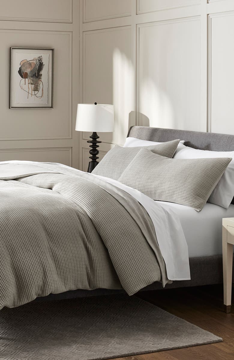 Boll & Branch Waffle Weave Organic Cotton Duvet Cover & Sham Set, Alternate, color,