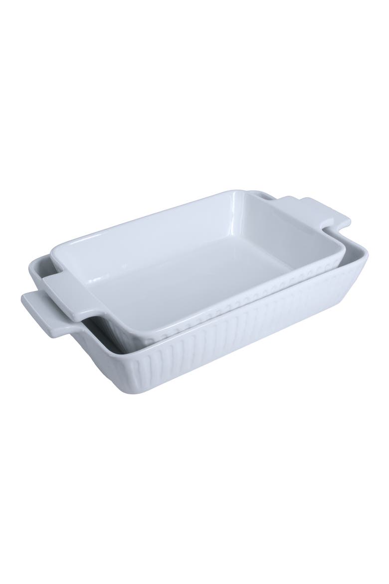 2-Piece While Colonnade Bakers Set, Main, color, WHITE