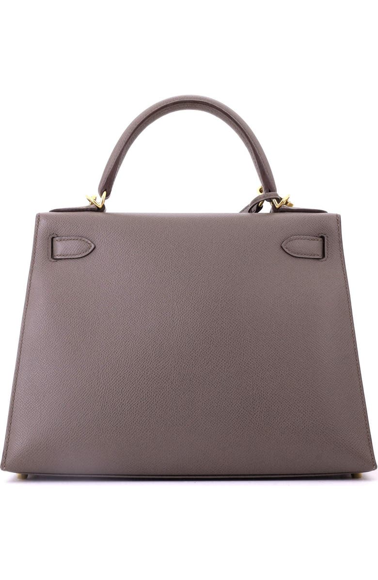 Pre-Owned Hermes Kelly Handbag Grey Epsom with Gold Hardware 28, Alternate, color, Etain