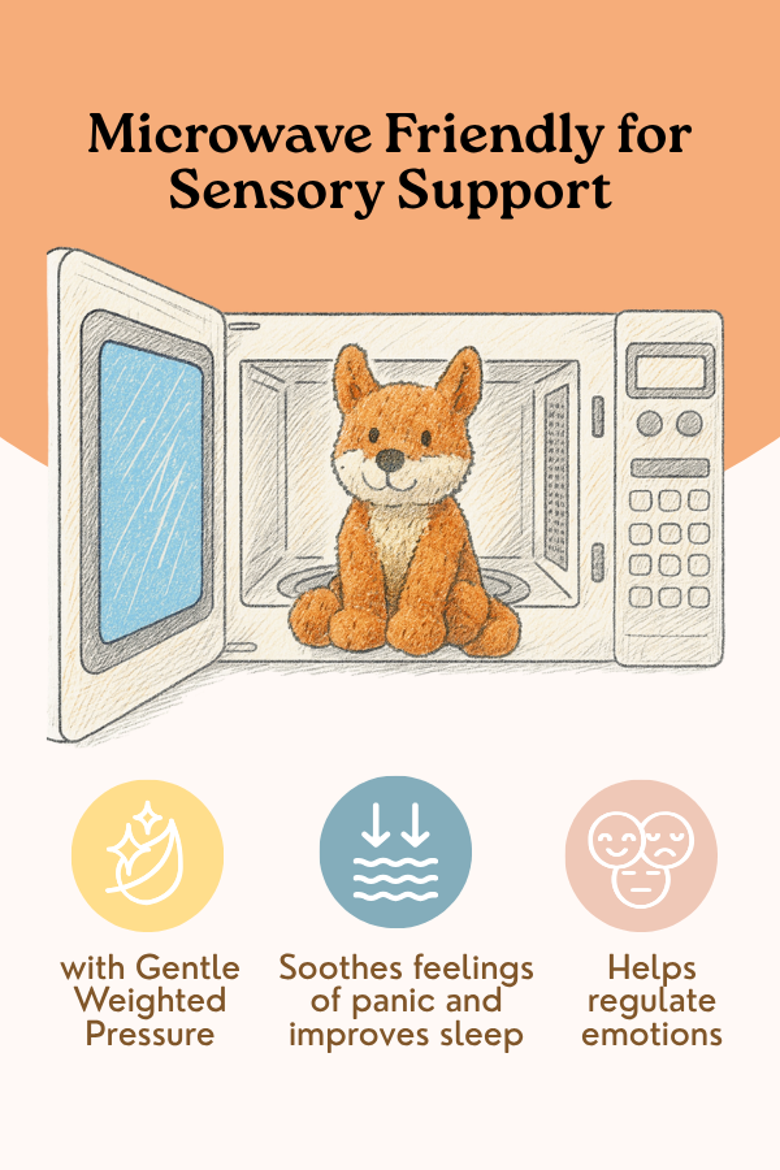 Microwavable and Weighted Plush Buddies, Alternate, color, Frankl the Fox