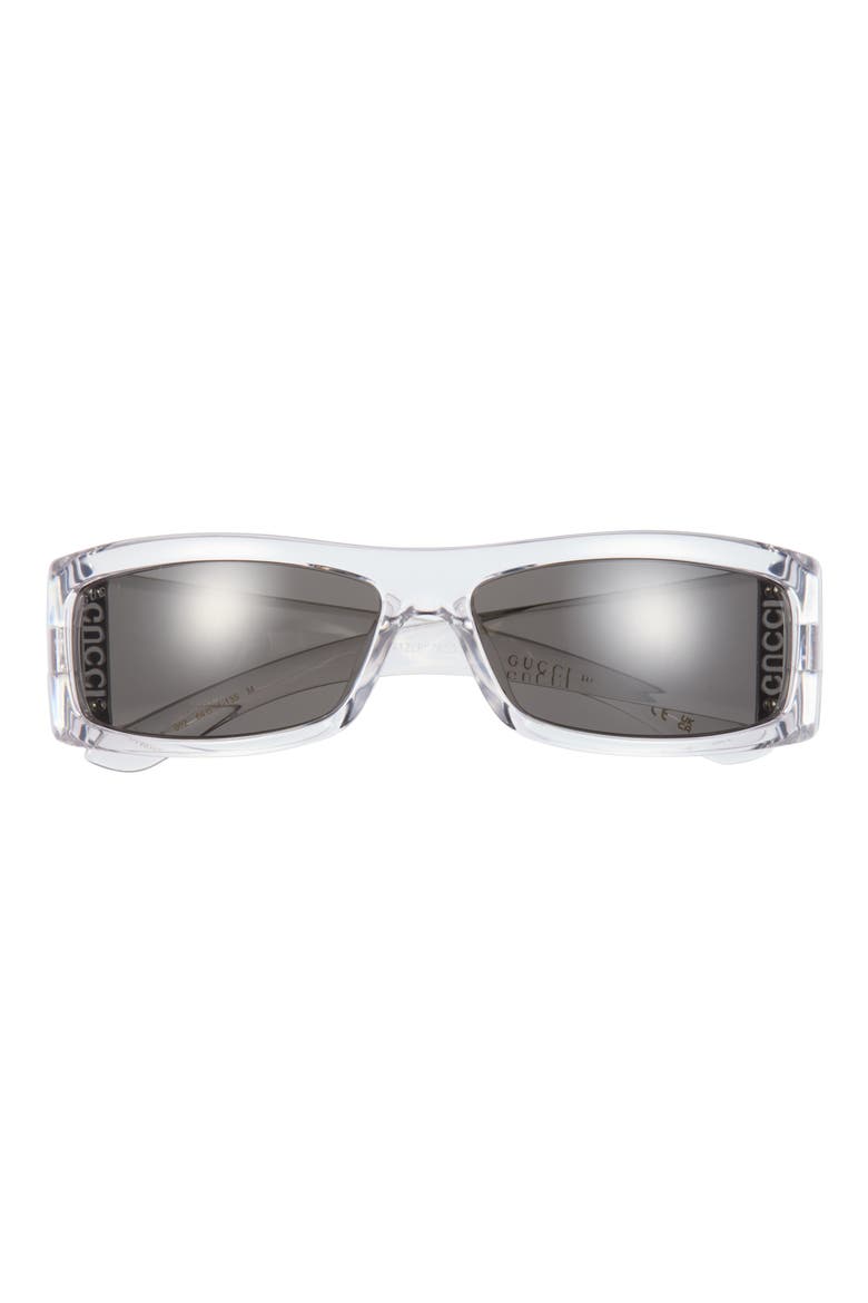 52mm Wrap Sunglasses, Main, color, CRYSTAL CRYSTAL GREY
