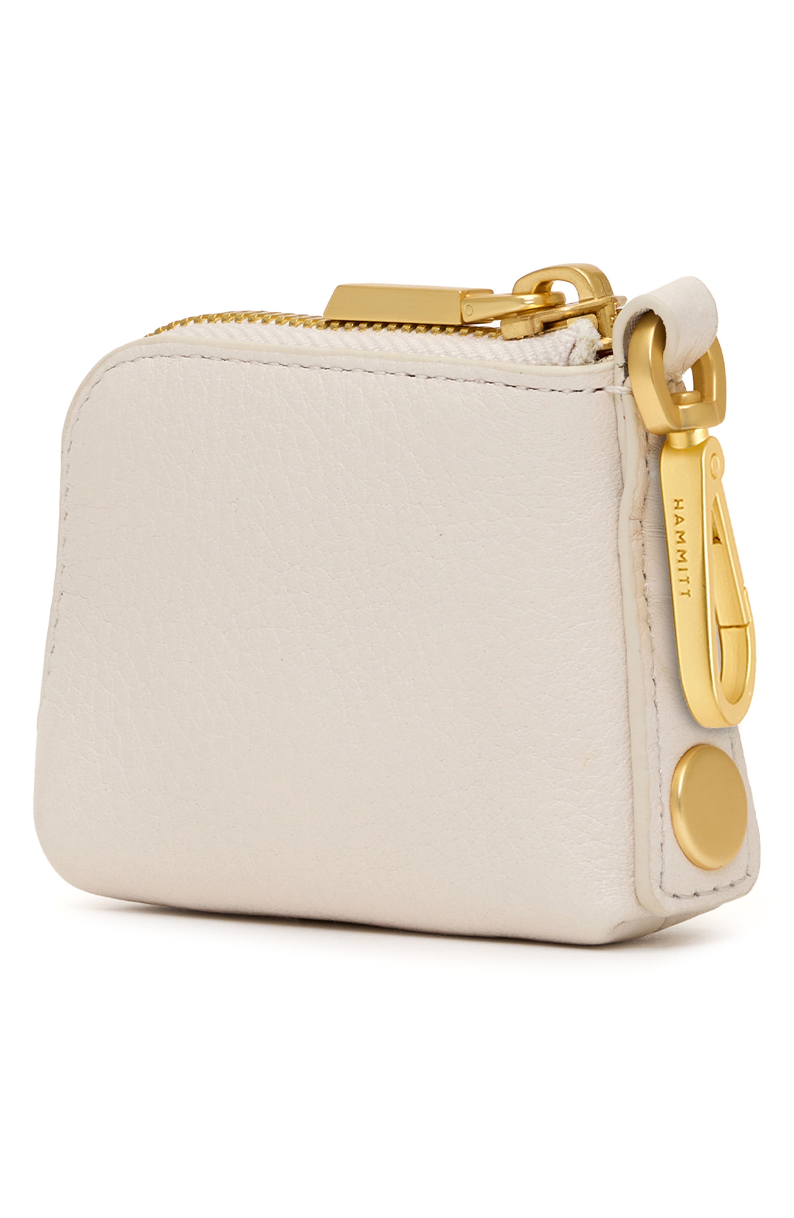 Syd Pouch, Alternate, color, CALLA LILY WHITE/ BRUSHED GOLD
