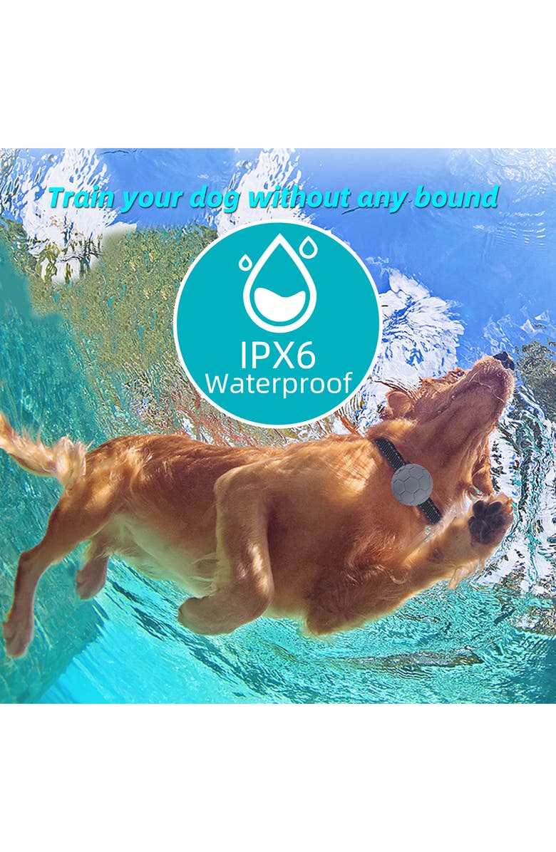 PET LIFE Howless LED 1-to-2 Dog 1,200 Foot Range 7-Level Vibration and Sound Training Dog Collar, Alternate, color, Black