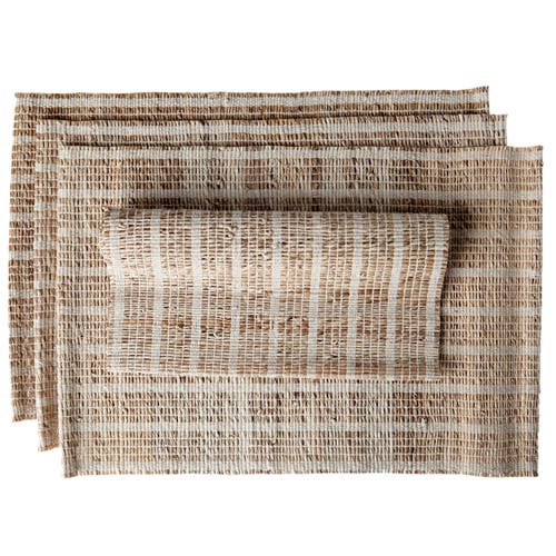 Sustainable Threads Biscotti Placemats In Brown