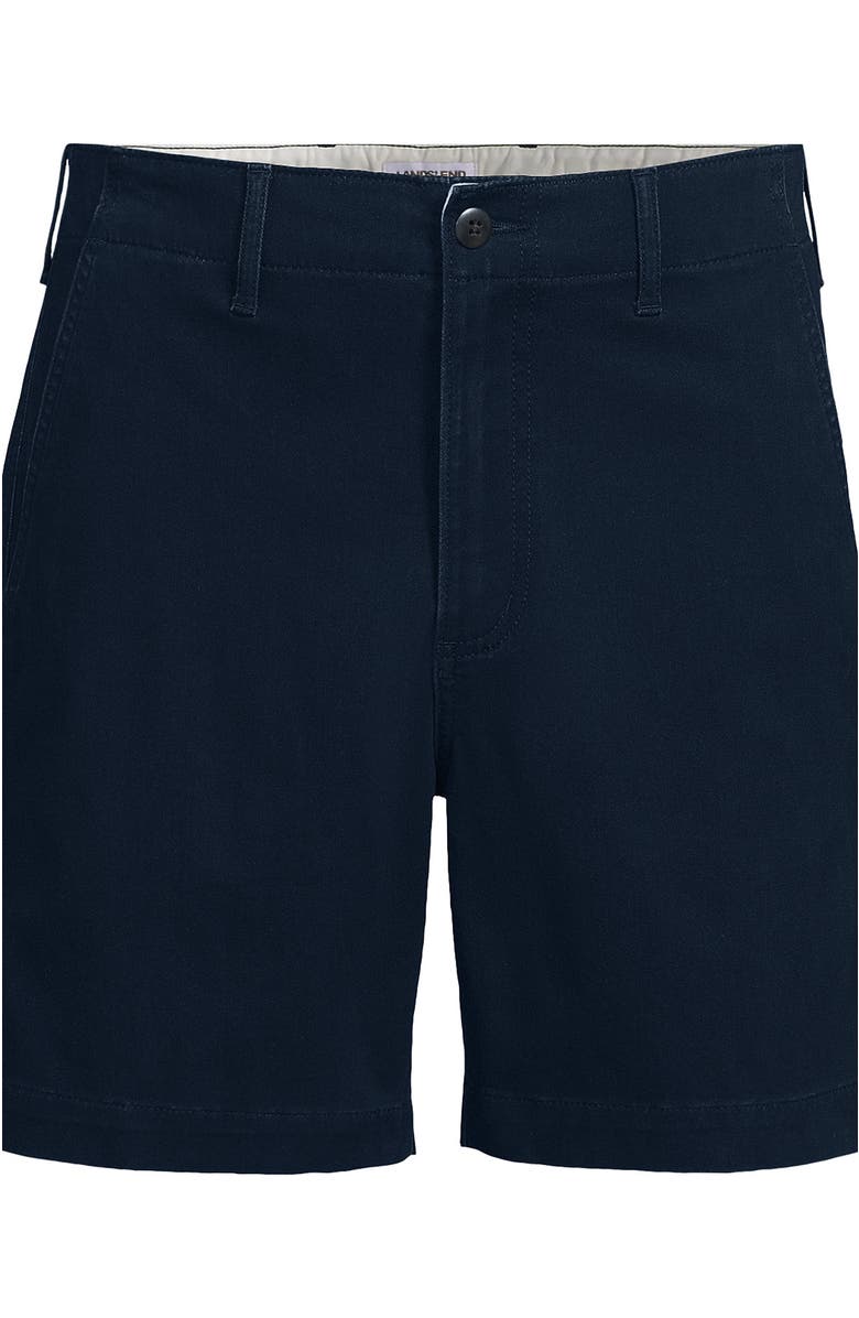 Lands' End Knockabout 7" Comfort Waist Classic Fit Chino Short, Alternate, color, Radiant Navy