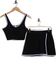 YOGALICIOUS Lux Emmie Crop Tank & Skort Set