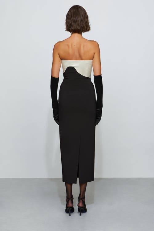 Et Ochs Court Combo Dress In Black