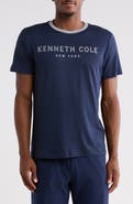 Kenneth Cole Logo Embossed Ringer Tee