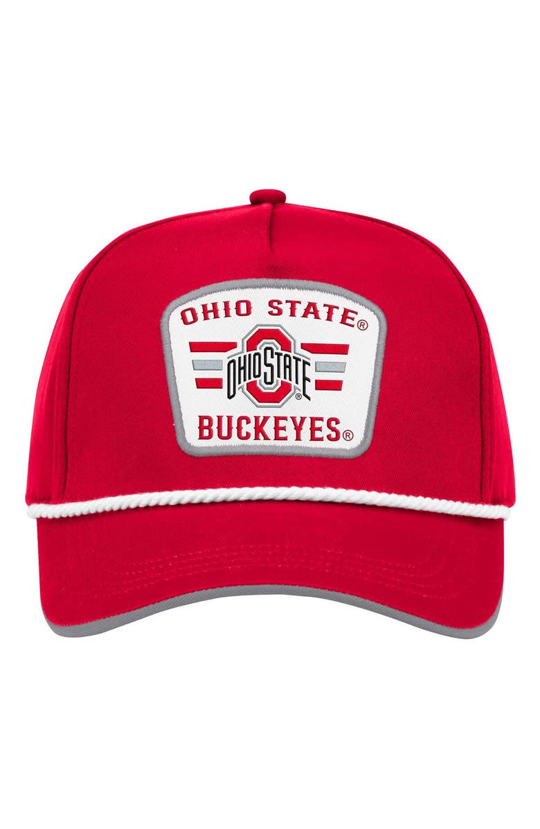 COLOSSEUM Men's Colosseum Scarlet Ohio State Buckeyes Hits the Road Podium Adjustable Hat, Alternate, color, Scarlet
