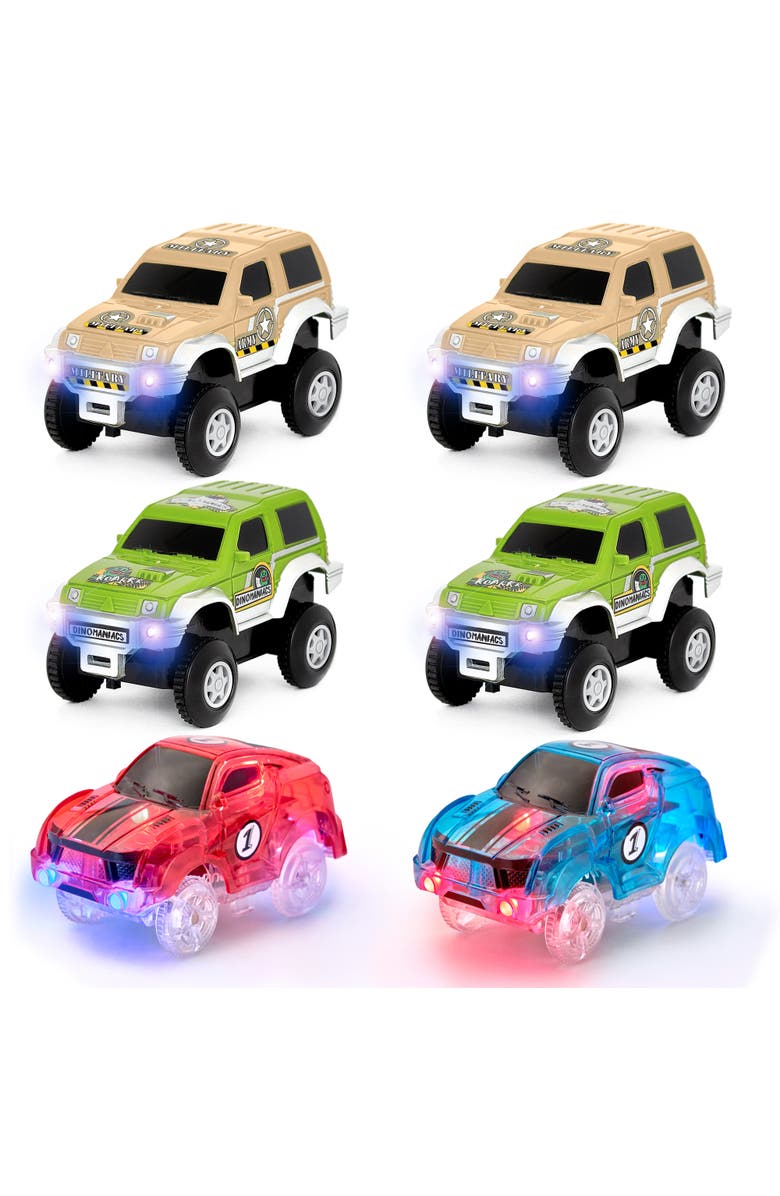 JitteryGit Race-Cars-6-Pcs-Set, Main, color, Blue