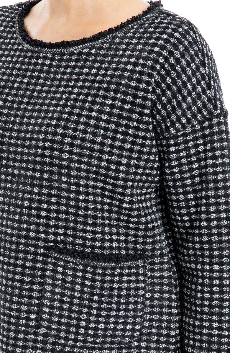 MAX STUDIO Frayed Edge Bouclé Top, Alternate, color, 