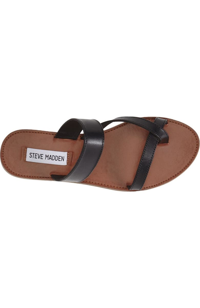 Steve Madden 'Aintso' Strappy Leather Toe Ring Sandal, Alternate, color,