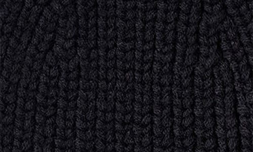 Mackage Kids' Jude Cuff Recycled Wool Blend Rib Beanie In Black