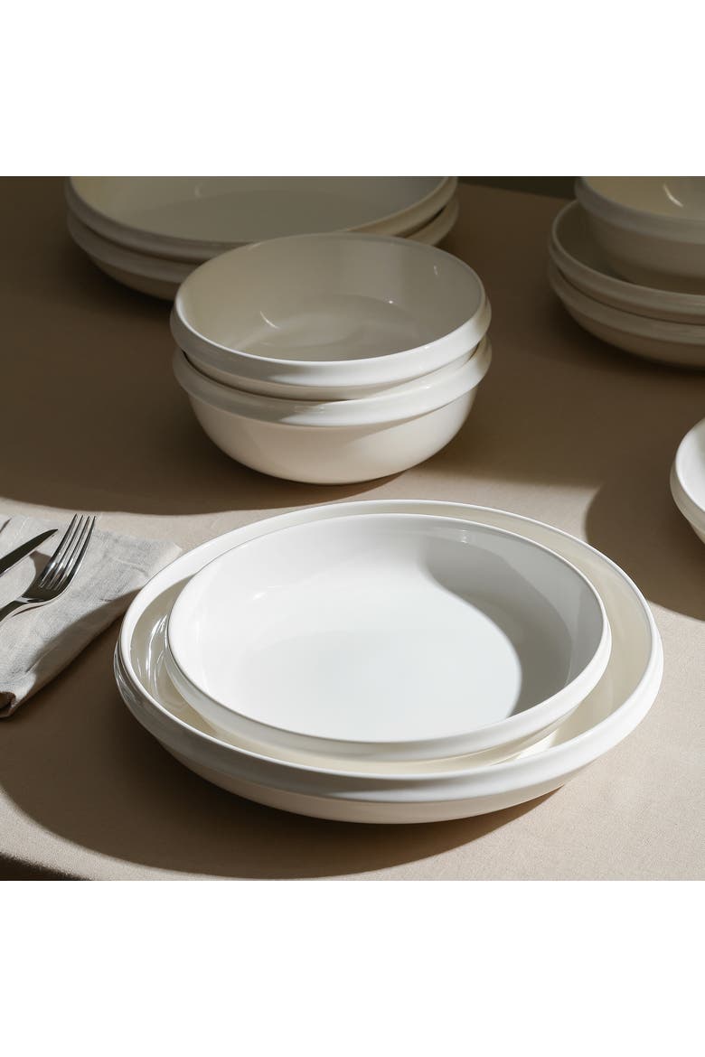 Verso Porcelain 4-Piece Salad Plate Set, Alternate, color, White