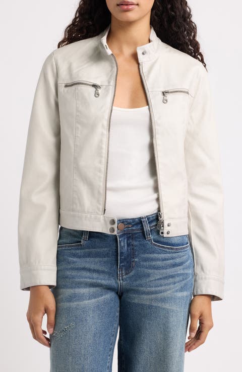 Alexis Faux Leather Moto Jacket