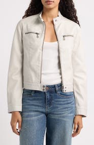 BDG Urban Outfitters Alexis Faux Leather Moto Jacket