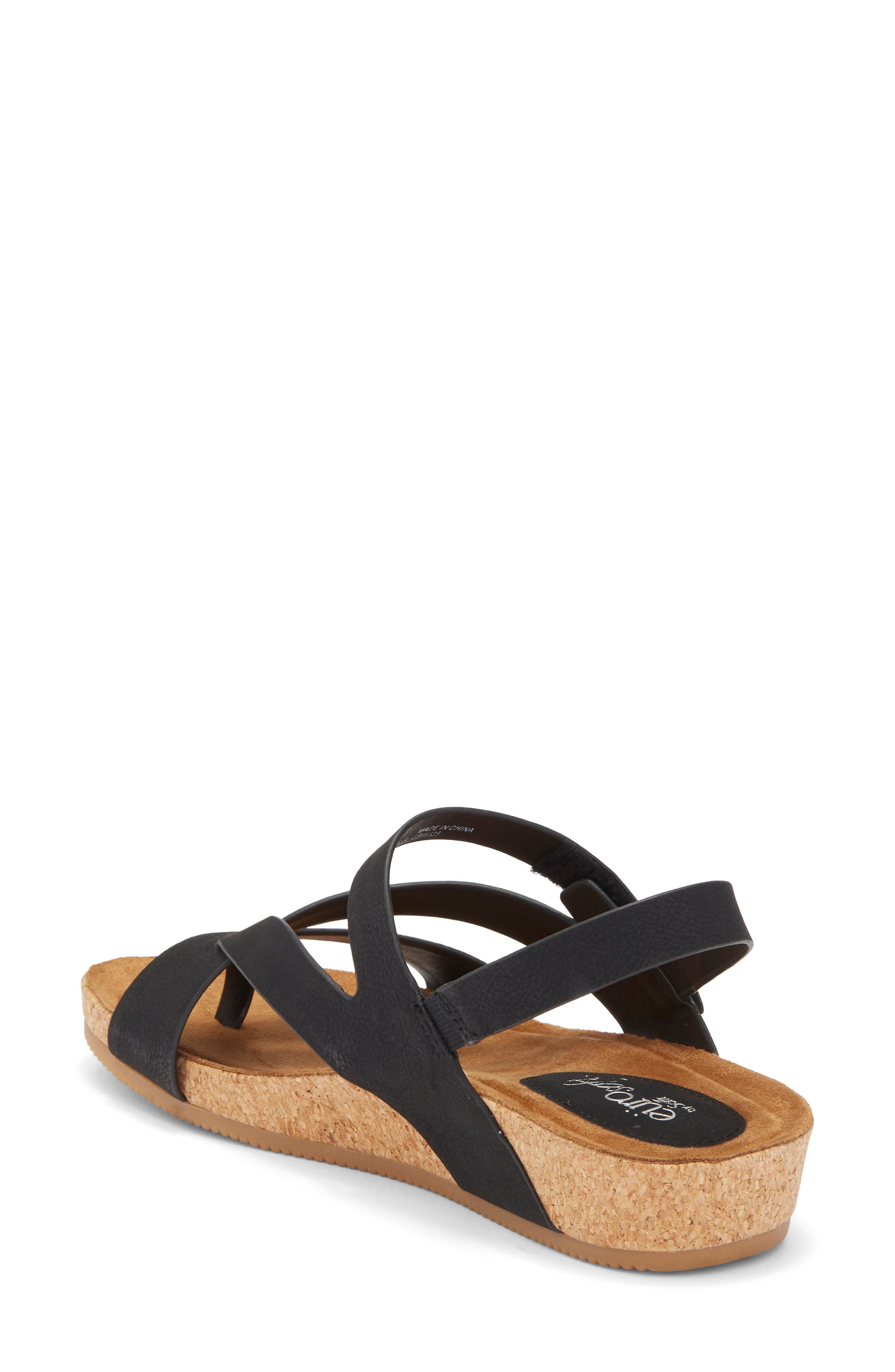 EUROSOFT Gannon Slingback Sandal, Alternate, color, Black