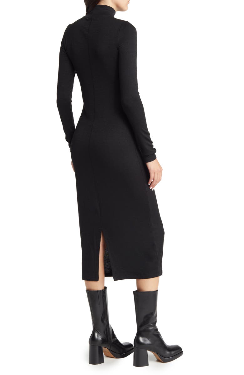 rag & bone Mock Neck Long Sleeve Sweater Dress, Alternate, color,