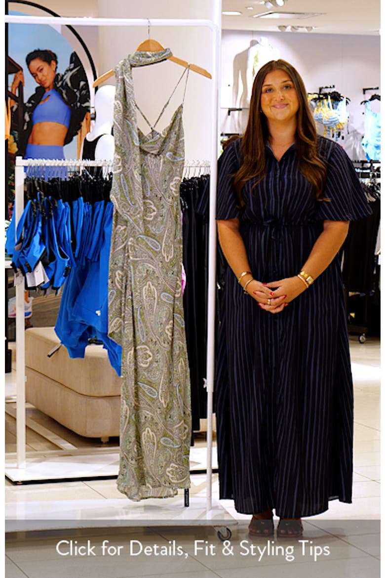 Cheryl Paisley Slipdress with Scarf video