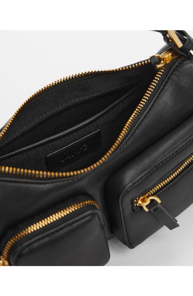 MANGO Faux Leather Shoulder Bag, Alternate, color,