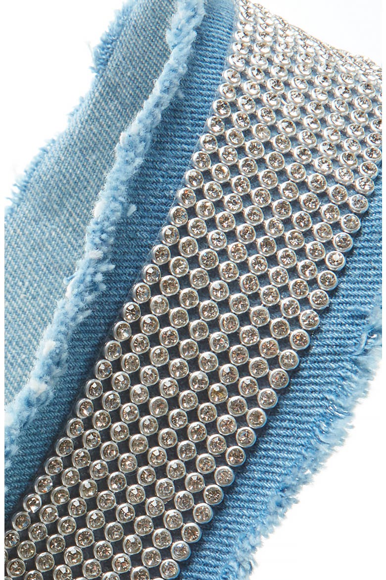 Denim Daze Crystal Embellished Head Wrap, Alternate, color, DENIM