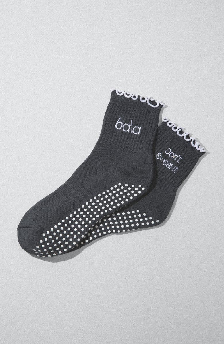 Bala The Frilly Sock, Main, color, Charcoal