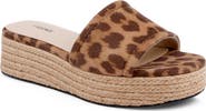 L'AGENCE Ramani Espadrille Platform Wedge Slide Sandal