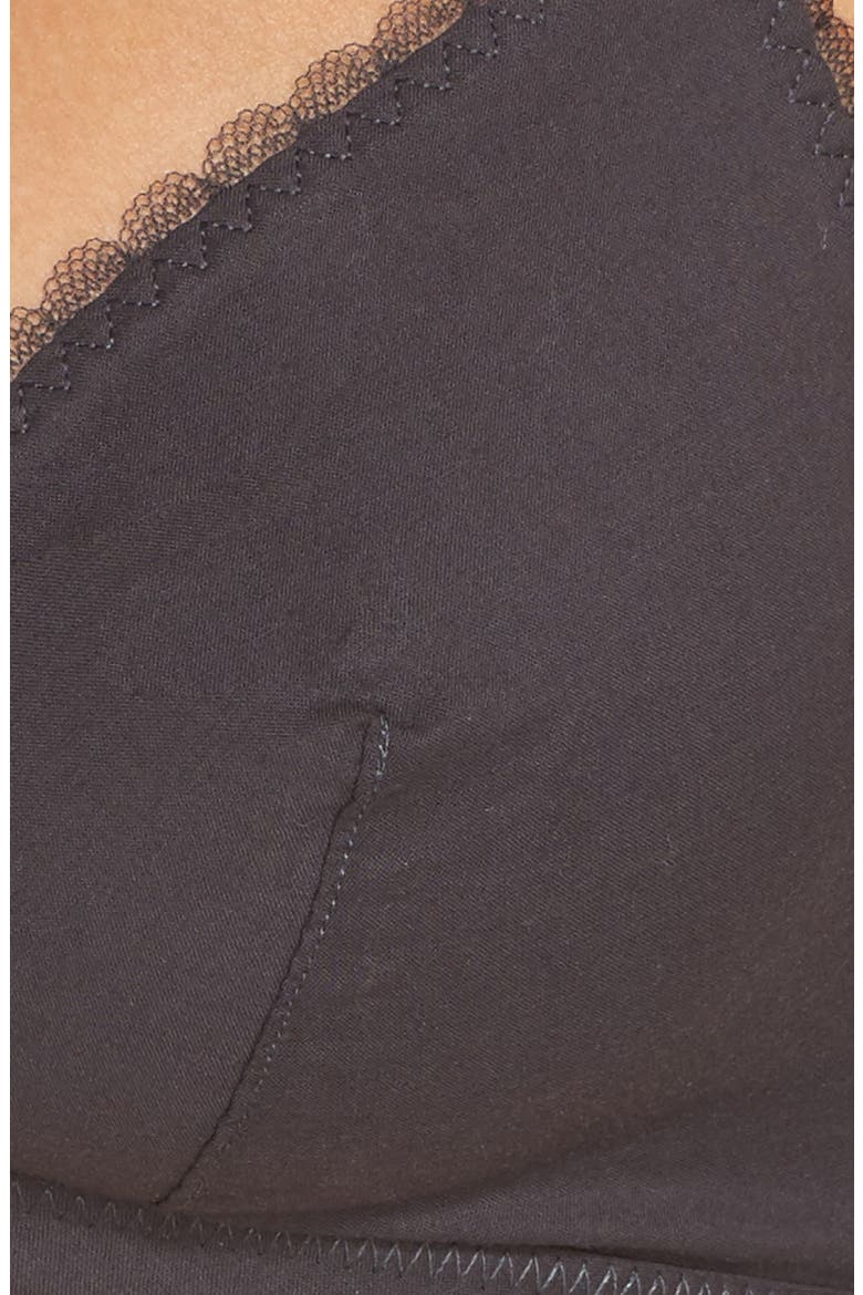 Triangle Bralette, Alternate, color, DARK CHARCOAL