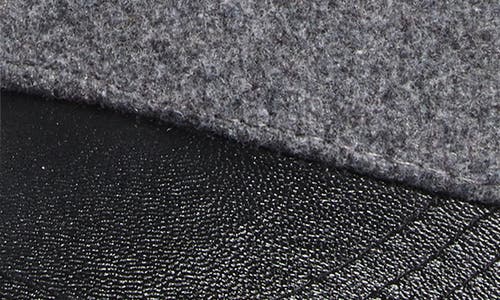 Nordstrom Rack Leather Brim Baseball Cap In Gray