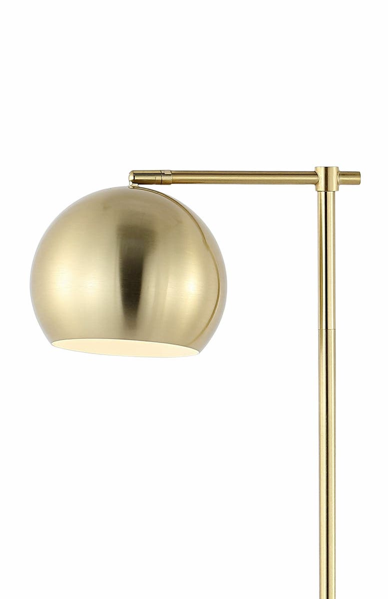 JONATHAN Y Eva Modern Contemporary Iron LED Floor Lamp, Alternate, color, Brass Gold