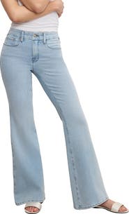Good American Soft-Tech Good Petite Flare Jeans