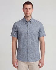 Lords of Harlech Paisley Pile Mens Printed Button Up Shirt