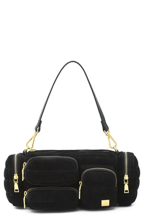 Lady Cargo Suede Crossbody Bag