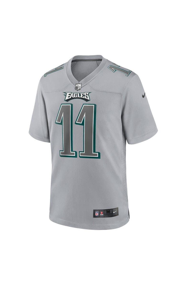 Nike Men's Nike A.J. Brown Gray Philadelphia Eagles Atmosphere Fashion Game Jersey, Alternate, color,