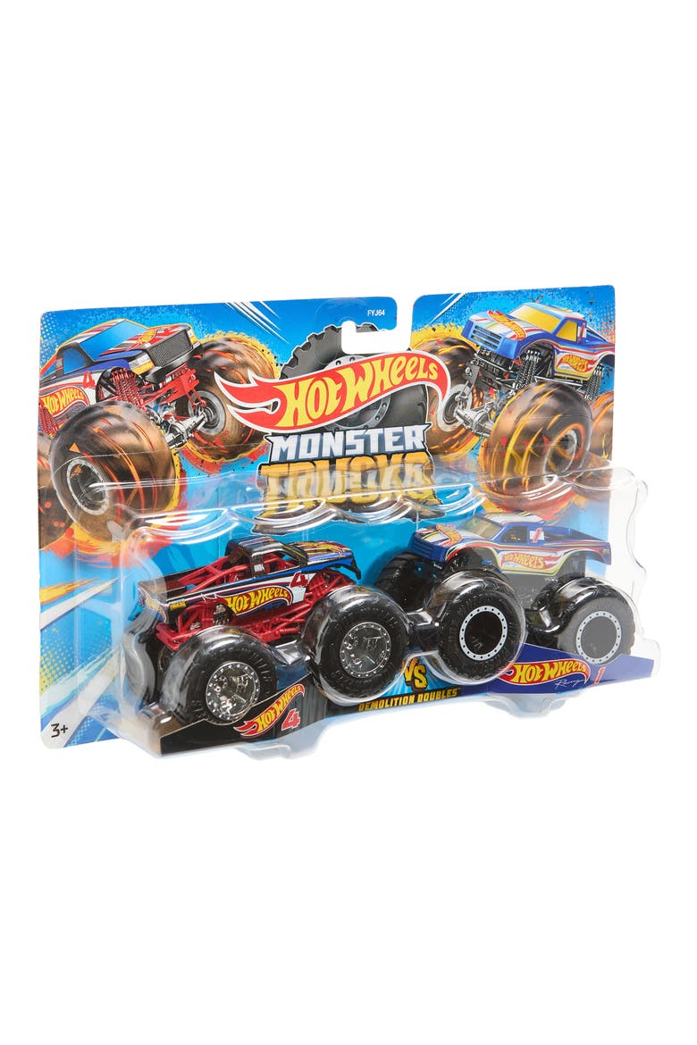 2-Pack Monster Trucks Demolition Doubles of 1:64 Scale Toy Set, Main, color, MULTI