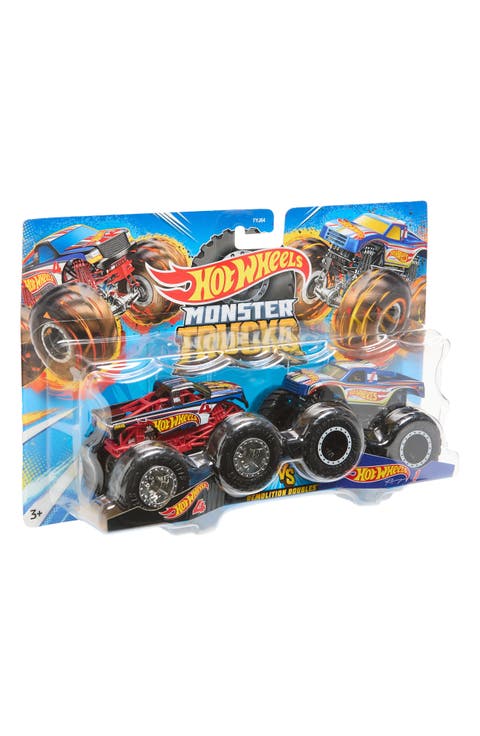 2-Pack Monster Trucks Demolition Doubles of 1:64 Scale Toy Set
