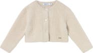Mayoral Knit Cardigan with Faux Fur