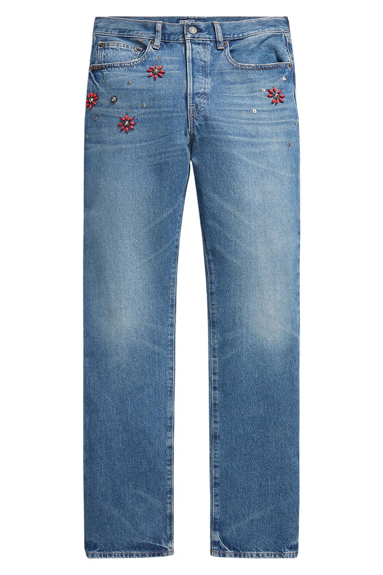 Relaxed Straight Leg Jeans, Main, color, BAHAMAR WASH