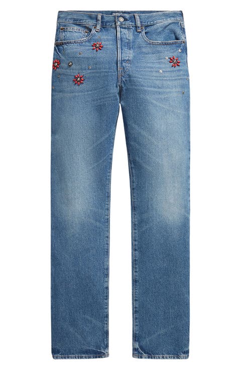 Relaxed Straight Leg Jeans