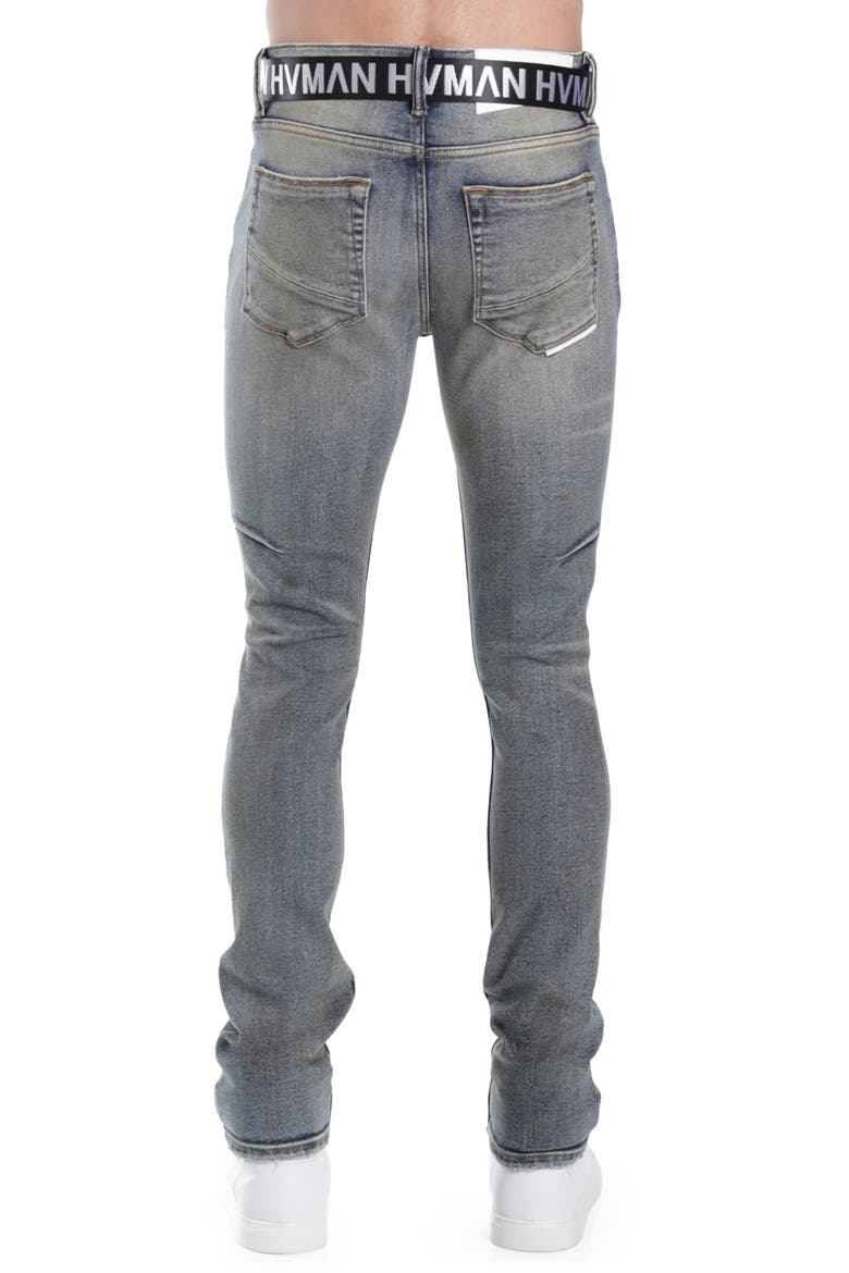 Strat Belted Super Skinny Jeans, Alternate, color, ALLOY 2