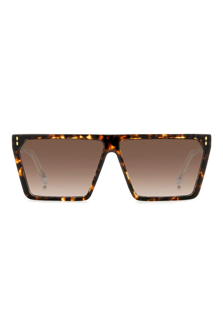 64mm Oversize Rectangular Sunglasses, Main, color, HAVANA