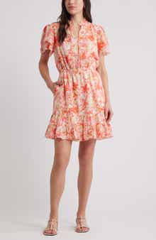 Caslon® Floral Tiered Dress